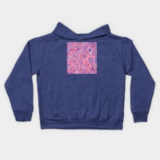 Colourful pink pattern Kids Hoodie